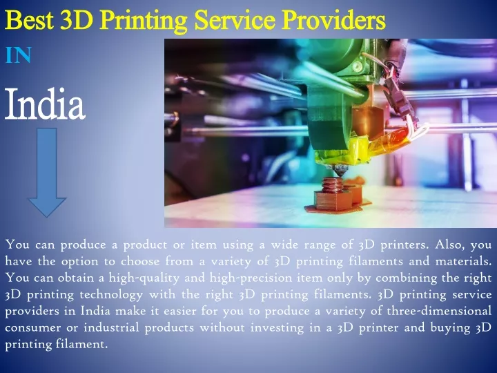 best 3d printing service providers