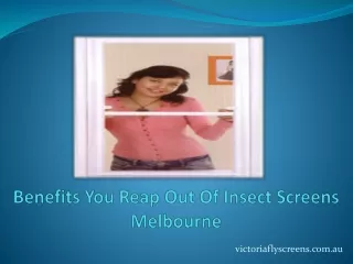 Benefits You Reap Out Of Insect Screens Melbourne