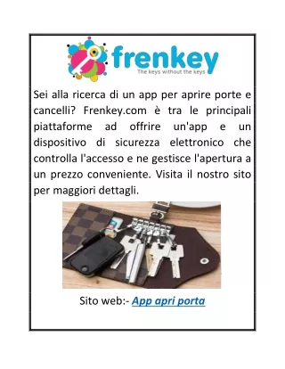 Door Open App | Frenkey.com