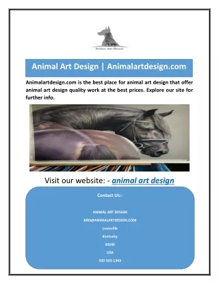 Animal Art Design | Animalartdesign.com