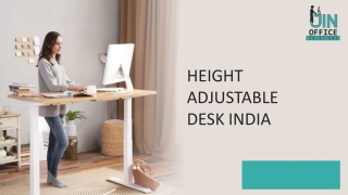 Height Adjustable Desk India | Sit To Stand Desk | Adjustable Height Tables