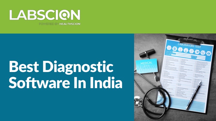 best diagnostic software in india