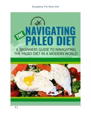 Navigating The Paleo Diet