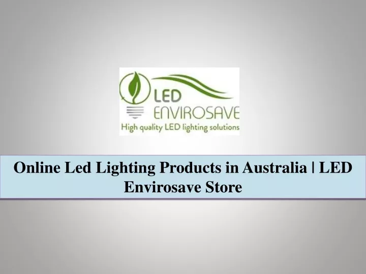 online led lighting products in australia