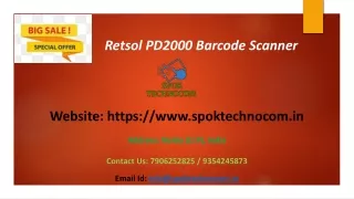retsol pd2000 barcode scanner