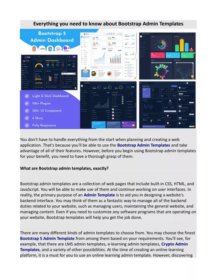 PPT - Everything You Need To Know About Bootstrap Admin Templates ...