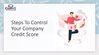 steps to control your company credit score
