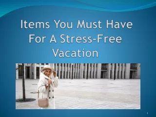 Items You Must Have For A Stress-Free Vacation