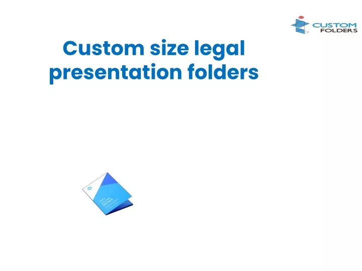 custom size legal presentation folders
