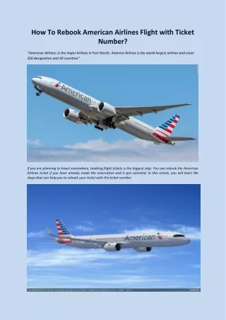 how to rebook american airlines flight with
