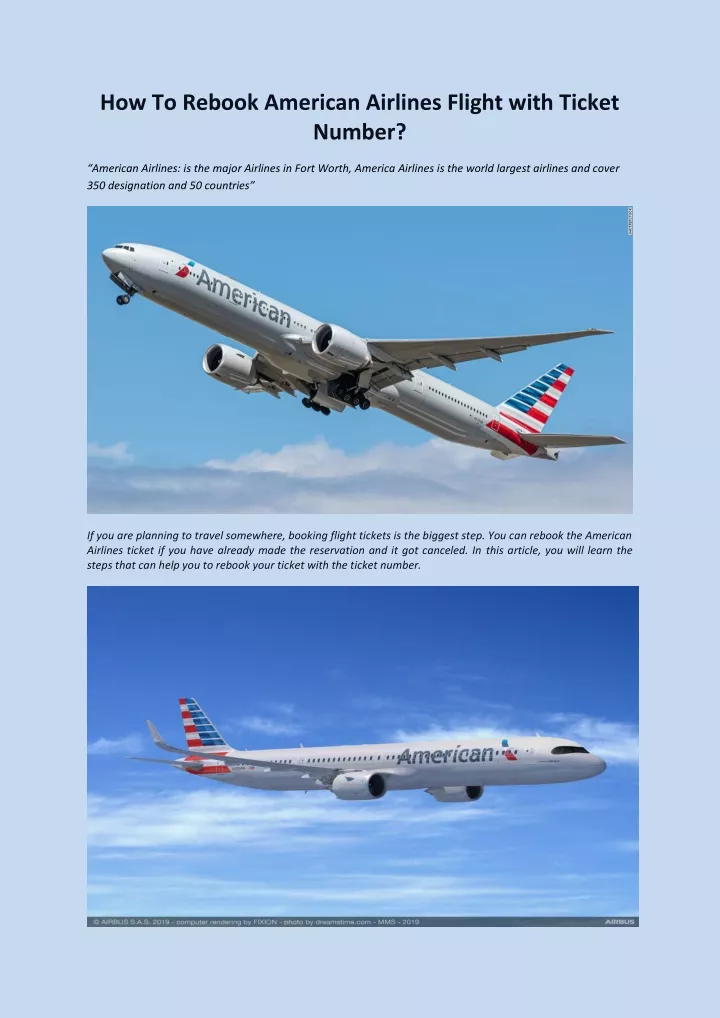 how to rebook american airlines flight with