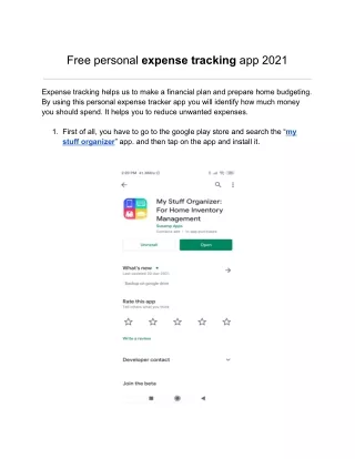 Free personal expense tracking app 2021