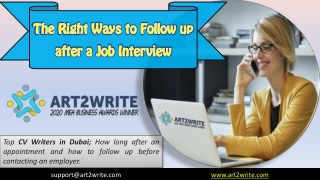 the right ways to follow up after a job interview