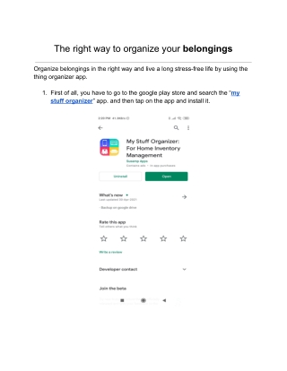 The right way to organize your belongings