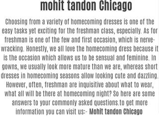 Mohit tandon Chicago