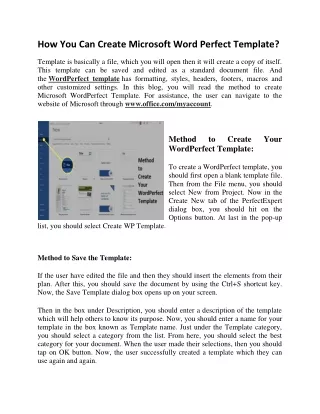 how you can create microsoft word perfect template