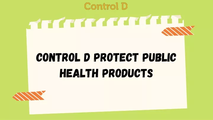 control d protect public health products