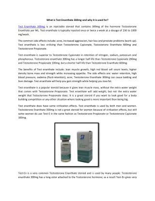 Test Enanthate 300mg