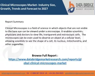 clinical microscopes market industry size growth