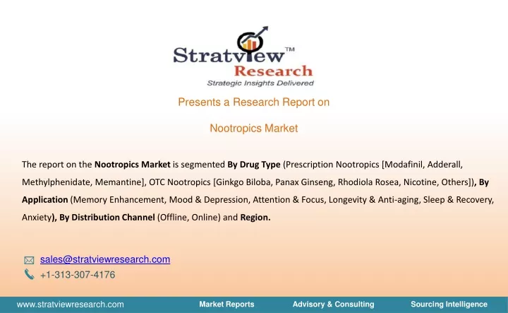 presents a research report on nootropics market