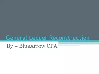 general ledger reconstruction