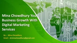 #Mina_Chowdhury ~ Your Business Growth With Digital Marketing Services