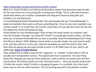 https www dope review com email 2 profits review