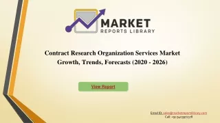 Contract Research Organization Services Market