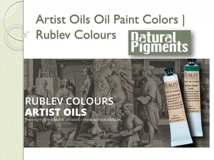 artist oils oil paint colors rublev colours