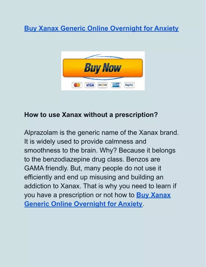 buy xanax generic online overnight for anxiety