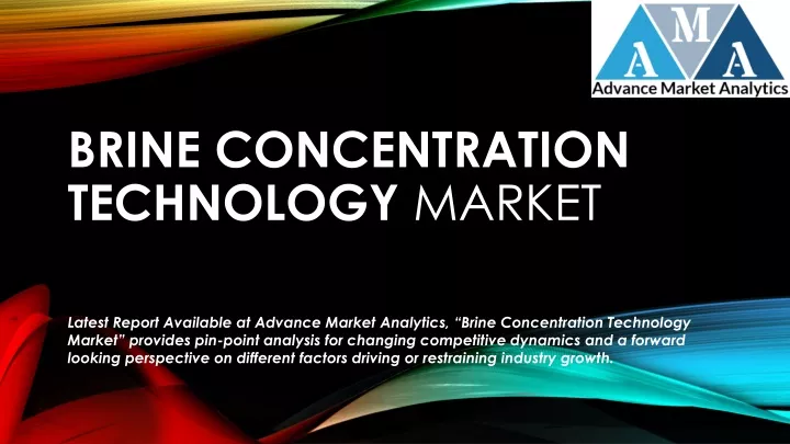 brine concentration technology market