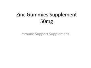 Zinc Gummies Supplement 50mg