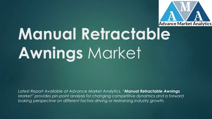 manual retractable awnings market