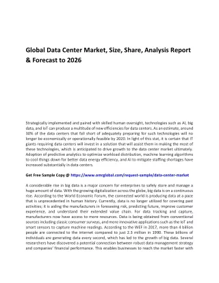 global data center market size share analysis