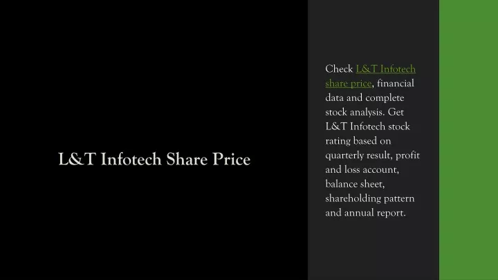 l t infotech share price