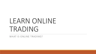 Online trading - Motilal oswal