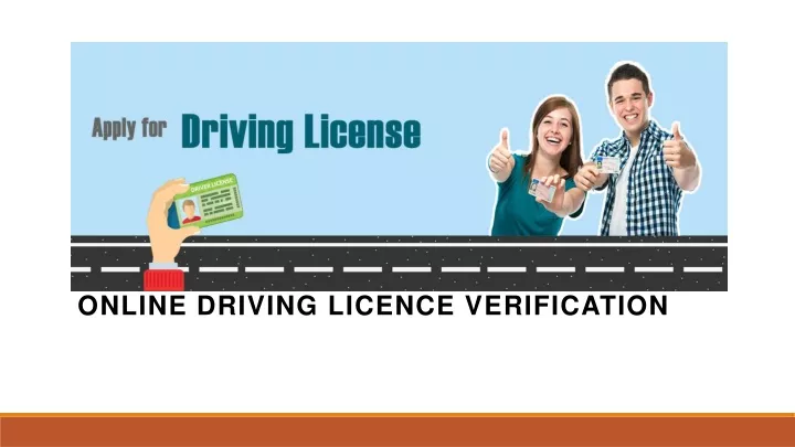 online driving licence verification