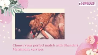 Bhandari Matrimony