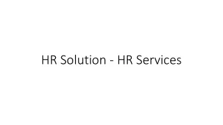 HR Solution - HR Services in Mumbai India - Karma Management