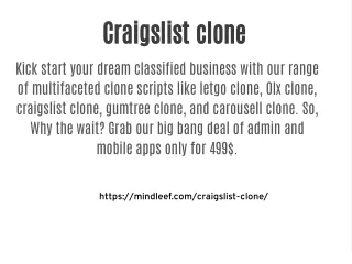 Craigslist clone script
