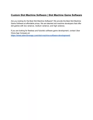 custom slot machine software slot machine game