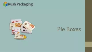 pie boxes