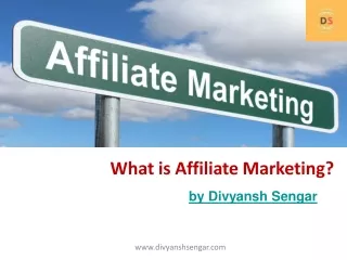 what is affiliate marketing