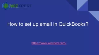 How to set up email in QuickBooks?