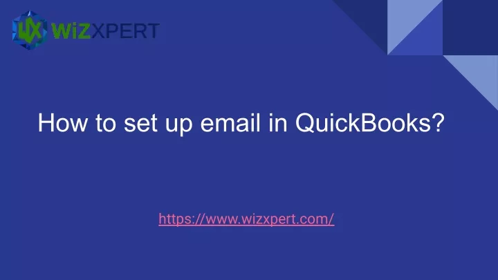 how to set up email in quickbooks