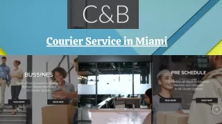 Courier Service in Miami