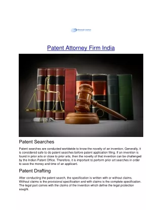 Patent Attorney Firm India