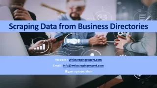 scraping data from business directories