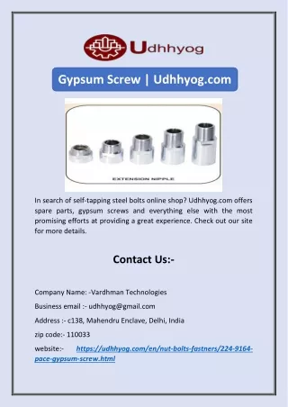 gypsum screw udhhyog com
