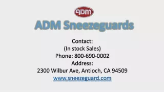 Model ES53 Self-Serve Sneeze Guard | ADM Sneezeguards